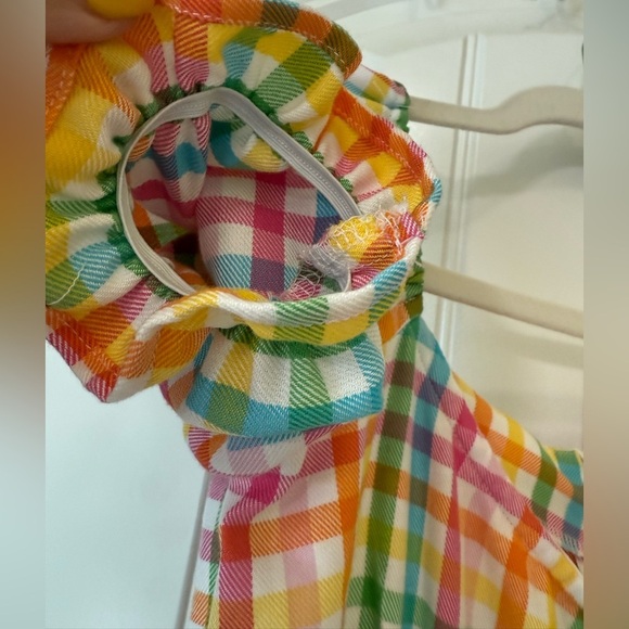 New ✨ Carmen’ Bright Check Vintage Dress - Picture 5 of 11